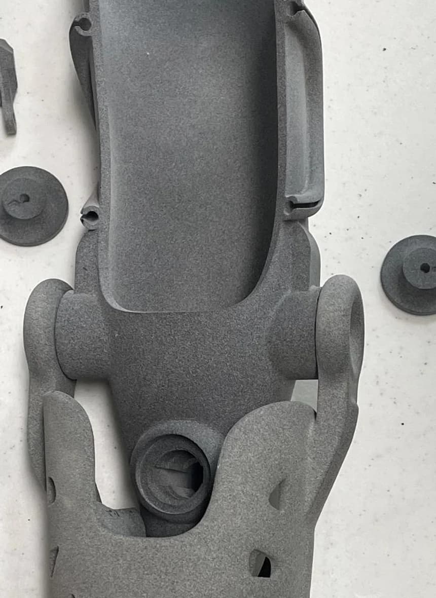 Raw MJF elbow fabrication component